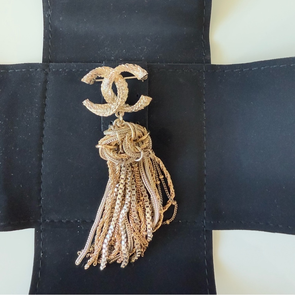CHANEL tassel brooch Authentic Retail 1550$
